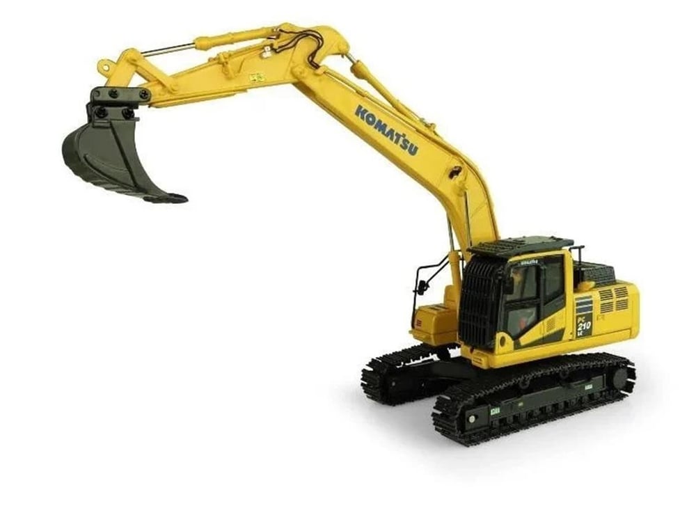 Universal Hobbies UH8122 1/50 Ölçek, Komatsu PC210 LC-11 Exkavatör, Sergilemeye Hazır Metal İş Makinası Modeli