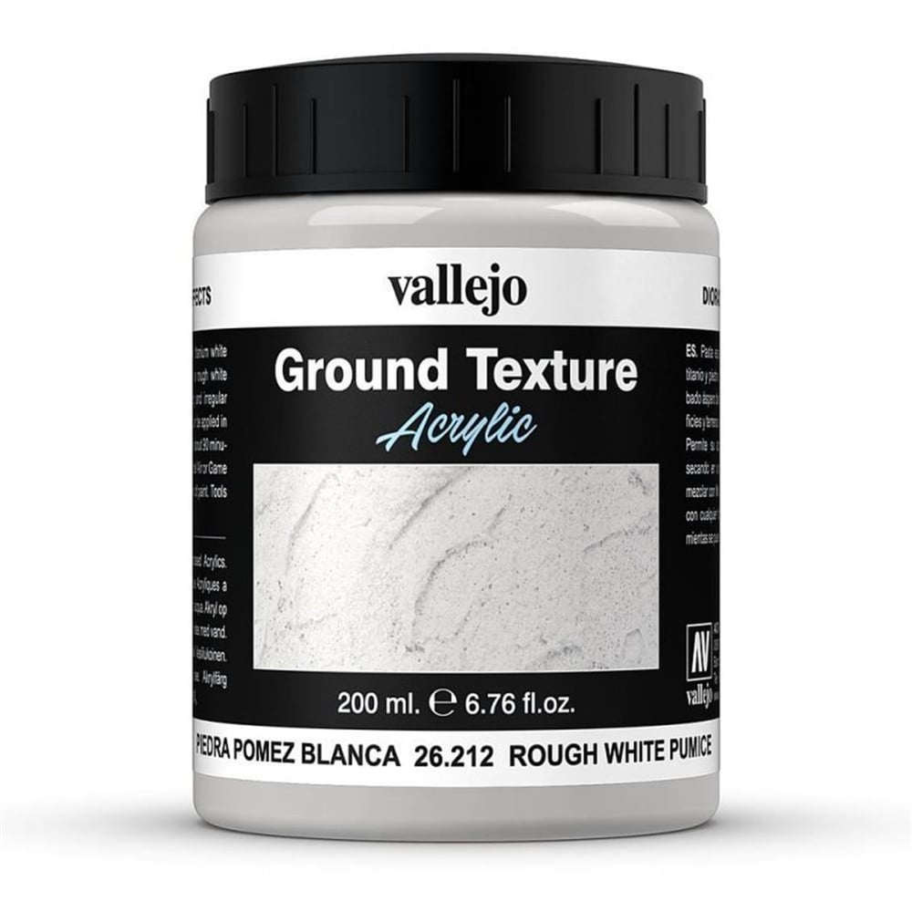Vallejo 26212 200 ml. White Pumice, Kalın Duvar Sıvası Dokusu