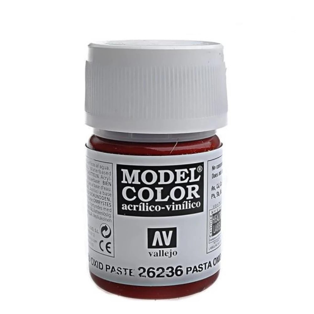 Vallejo 26236 30 ml. Kırmızı Oksit Pasta, Yüzey Dokusu