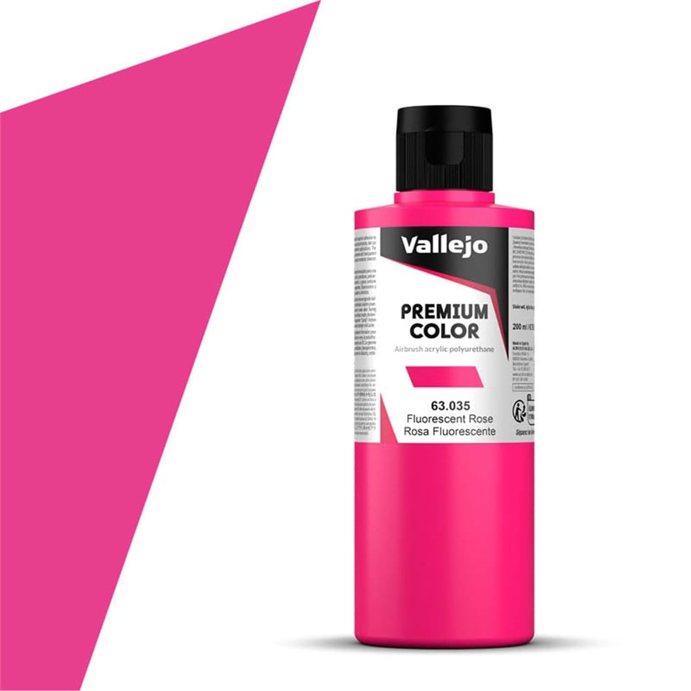 Vallejo 63035 200 ml. Rose Fluo, Premium RC Color Serisi Model Boyası
