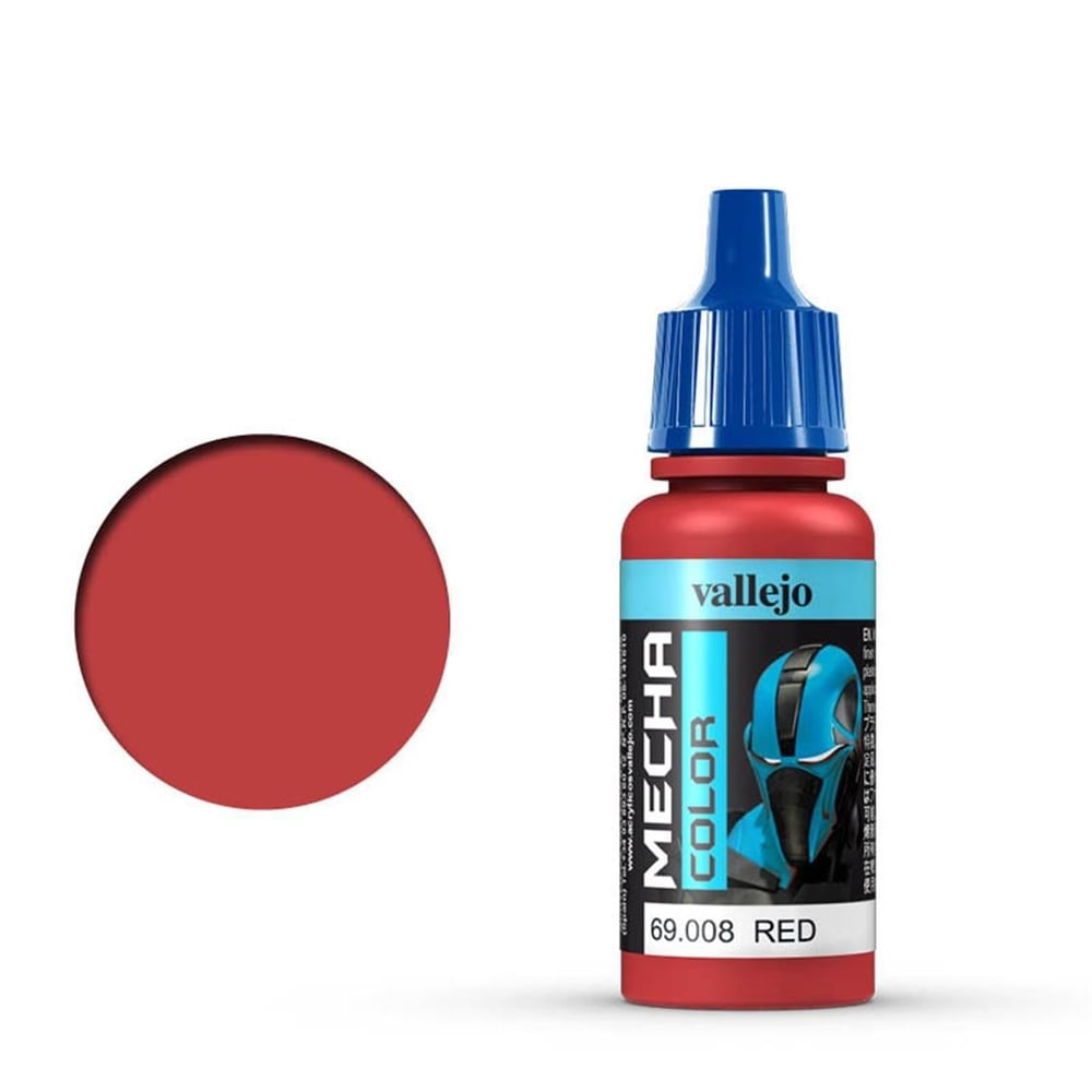 Vallejo 69008 18 ml. Red, Mecha Color Serisi Model Boyası