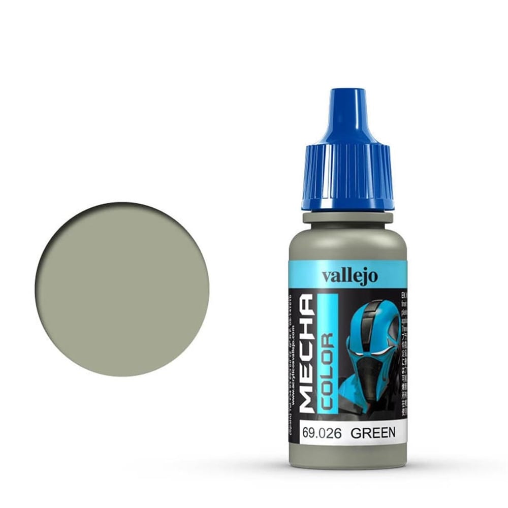 Vallejo 69026 18 ml. Green, Mecha Color Serisi Model Boyası