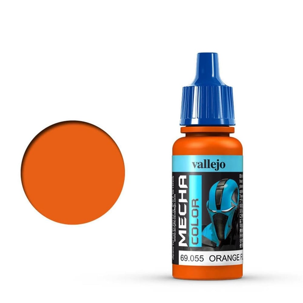 Vallejo 69055 18 ml. Orange Fluorescent, Mecha Color Serisi Model Boyası