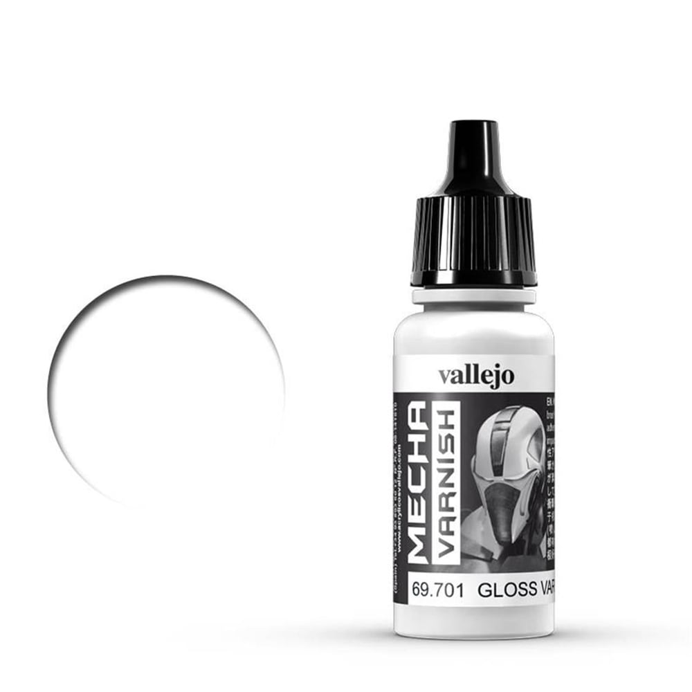 Vallejo 69701 18 ml. Mecha Gloss Varnish, Mecha Color Serisi Model Boyası