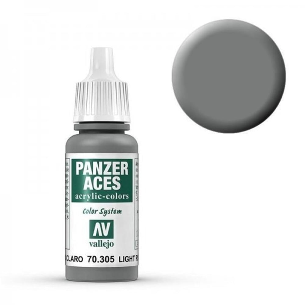 Vallejo 70305 18 ml. Light Rubber, Panzer Aces Serisi Model Boyası