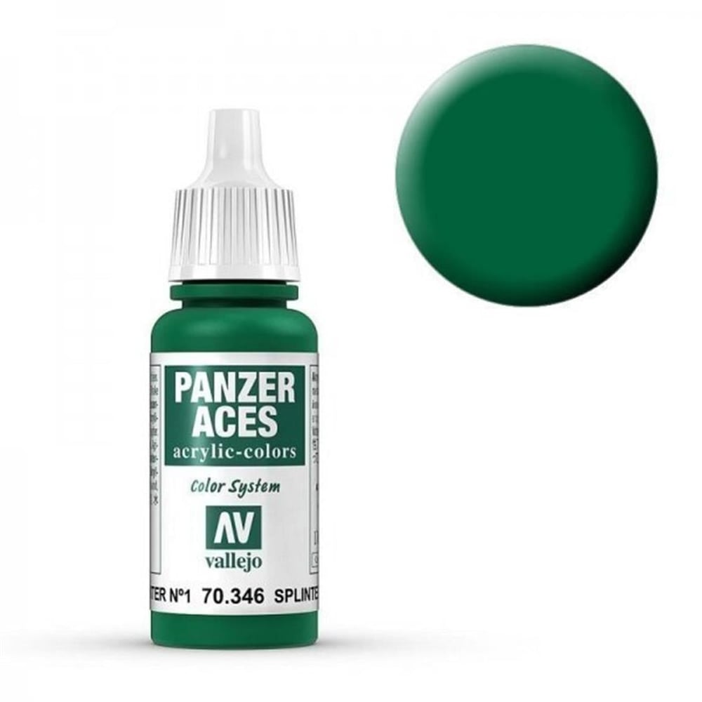 Vallejo 70346 18 ml. Splinter Blotches I, Panzer Aces Serisi Model Boyası