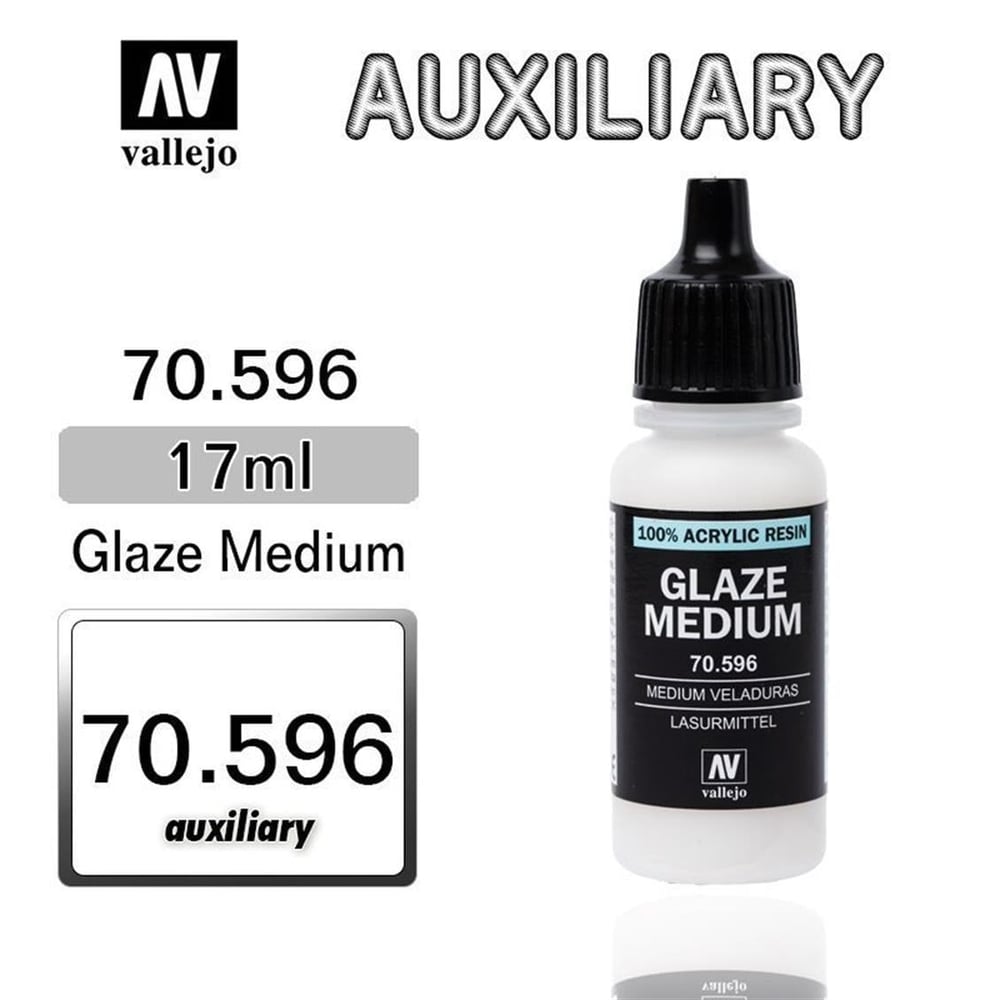 Vallejo 70596 18 ml. Glaze Medium (Şeffaflaştırıcı), Model Boyası