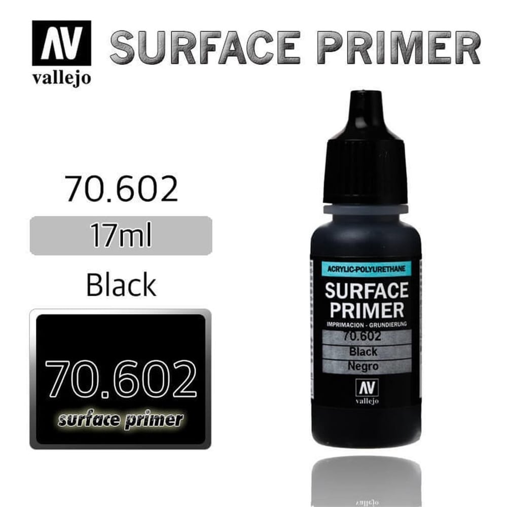 Vallejo 70602 18 ml. Siyah, Astar Model Boyası