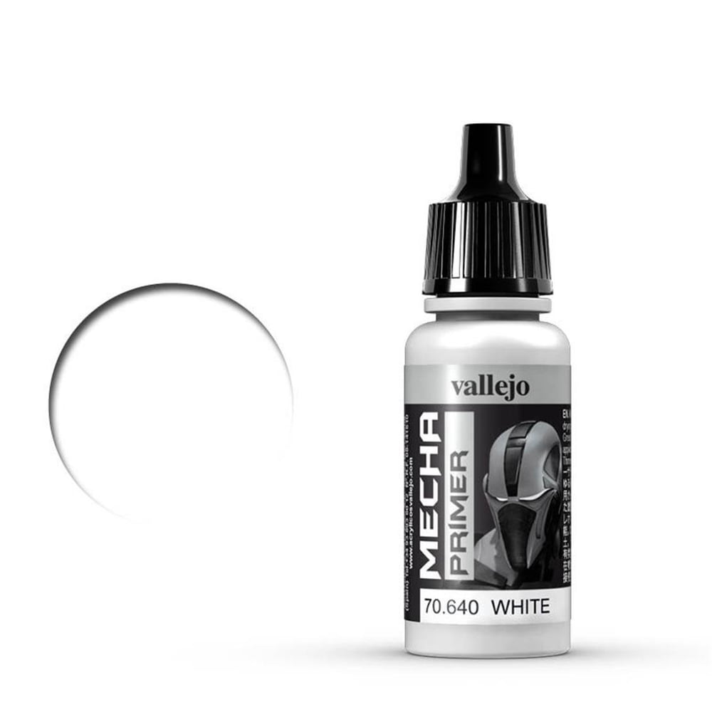 Vallejo 70640 18 ml. White Primer, Mecha Color Astar Model Boyası