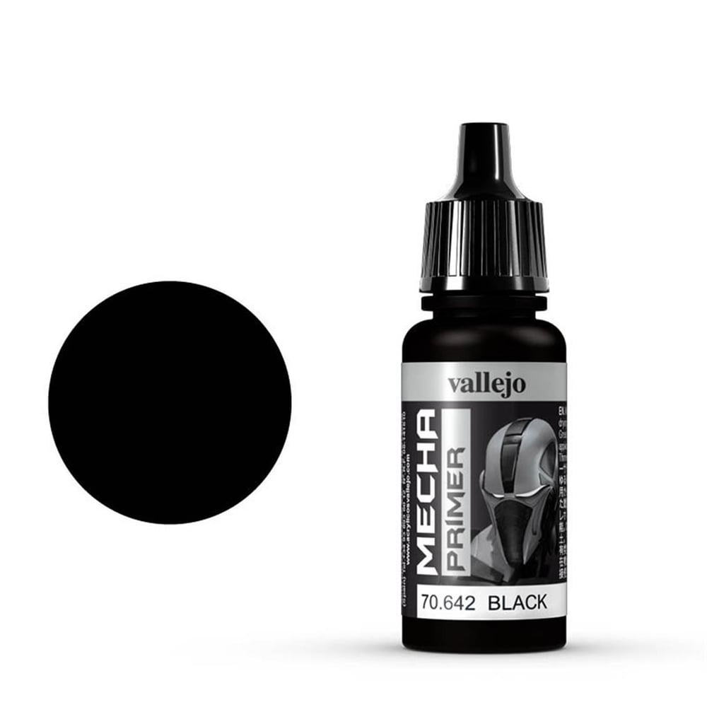 Vallejo 70642 18 ml. Black Primer, Mecha Color Astar Model Boyası