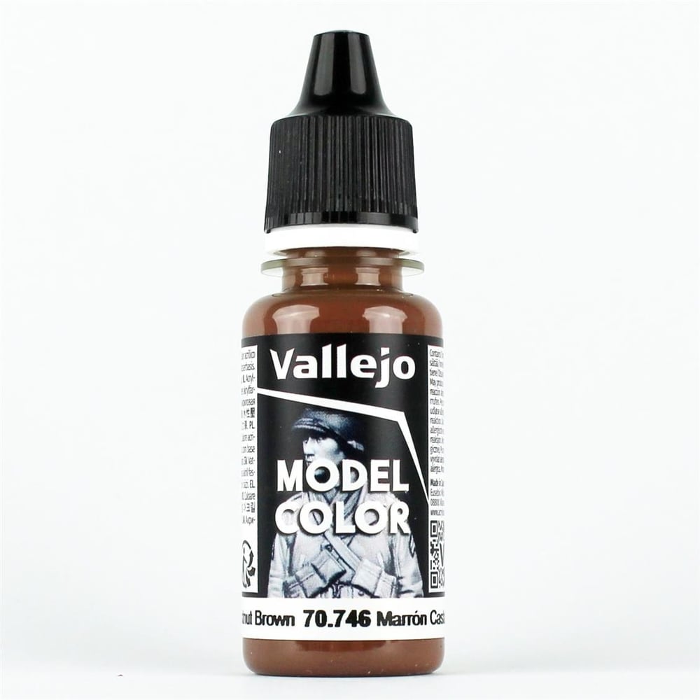 Vallejo 70746 18 ml. (016) Chestnut Brown, Model Color Serisi Model Boyası