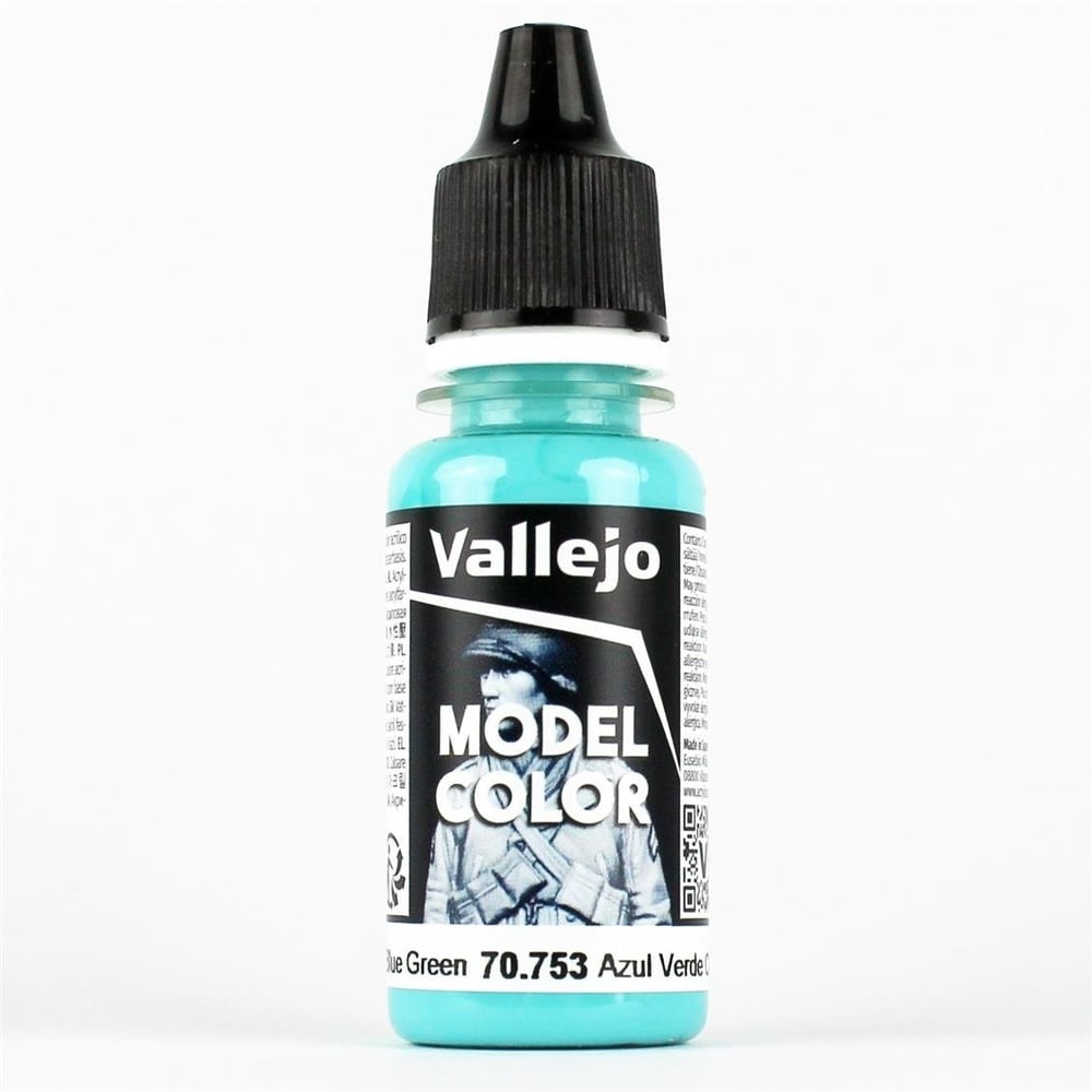 Vallejo 70753 18 ml. (068) Light Blue Green, Model Color Serisi Model Boyası