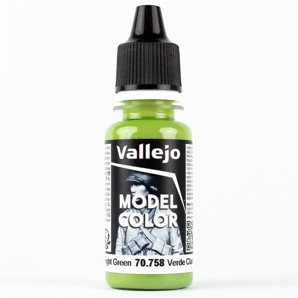Vallejo 70758 18 ml. (085) Bright Green, Model Color Serisi Model Boyası
