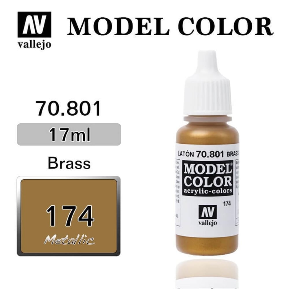 Vallejo 70801 18 ml. (174) Brass, Model Color Serisi Model Boyası