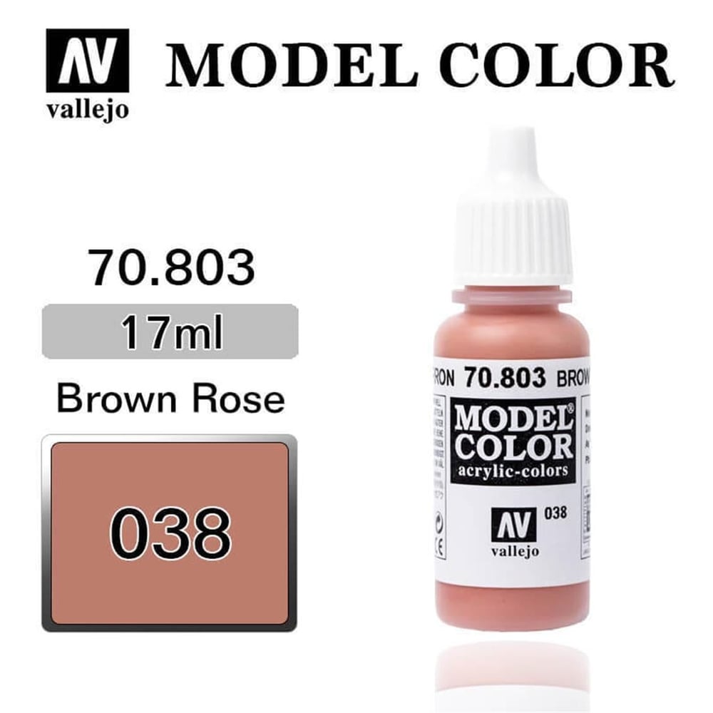 Vallejo 70803 18 ml. (38) Brown Rose-Matt, Model Color Serisi Model Boyası