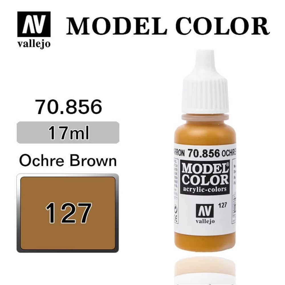 Vallejo 70856 18 ml. (127) Ochre Brown-Matt, Model Color Serisi Model Boyası