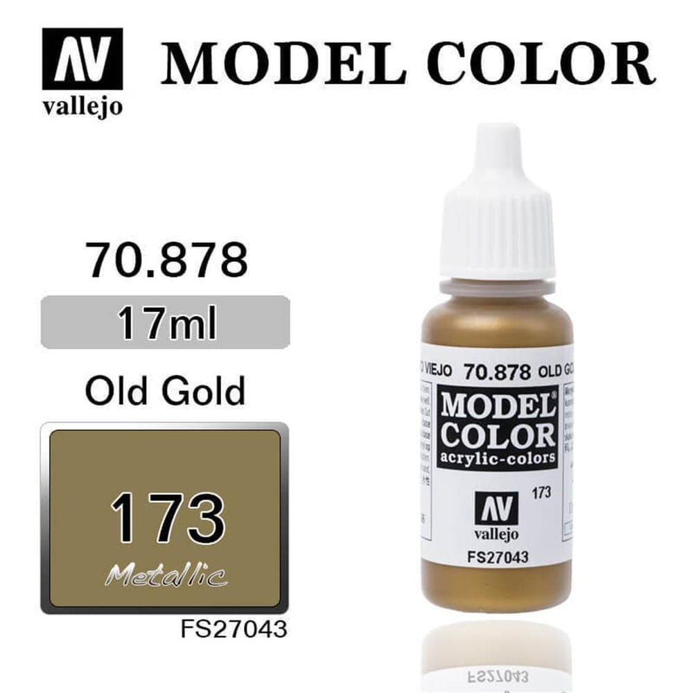 Vallejo 70878 18 ml. (173) Old Gold-Metallic, Model Color Serisi Model Boyası