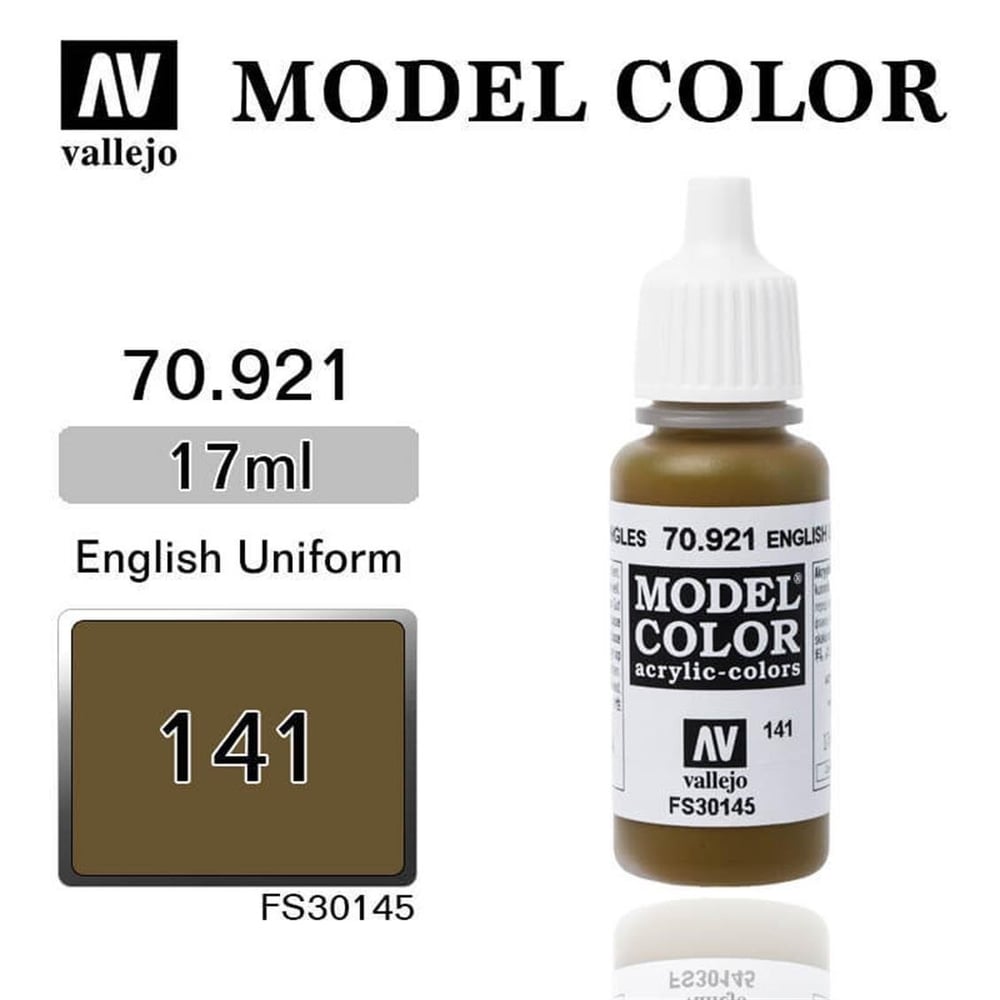 Vallejo 70921 18 ml. (141) English Uniform-Matt, Model Color Serisi Model Boyası