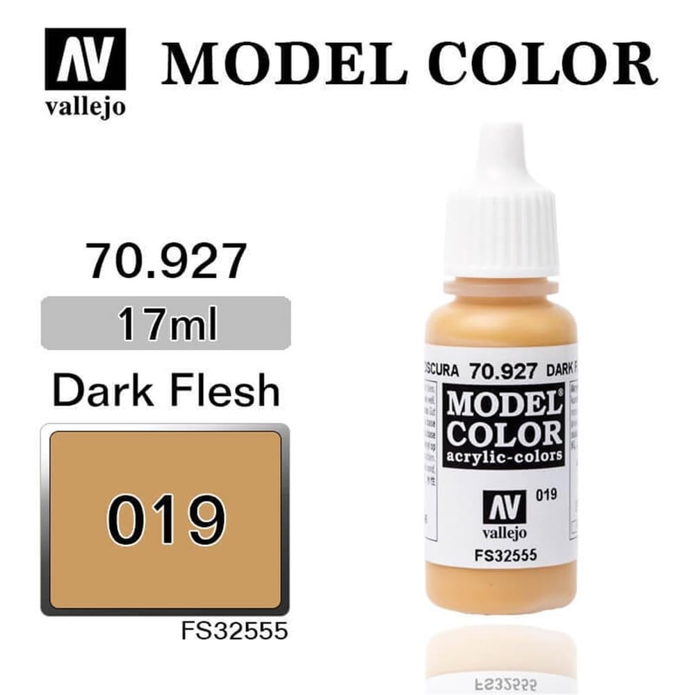 Vallejo 70927 18 ml. (19) Dark Flesh-Matt, Model Color Serisi Model Boyası