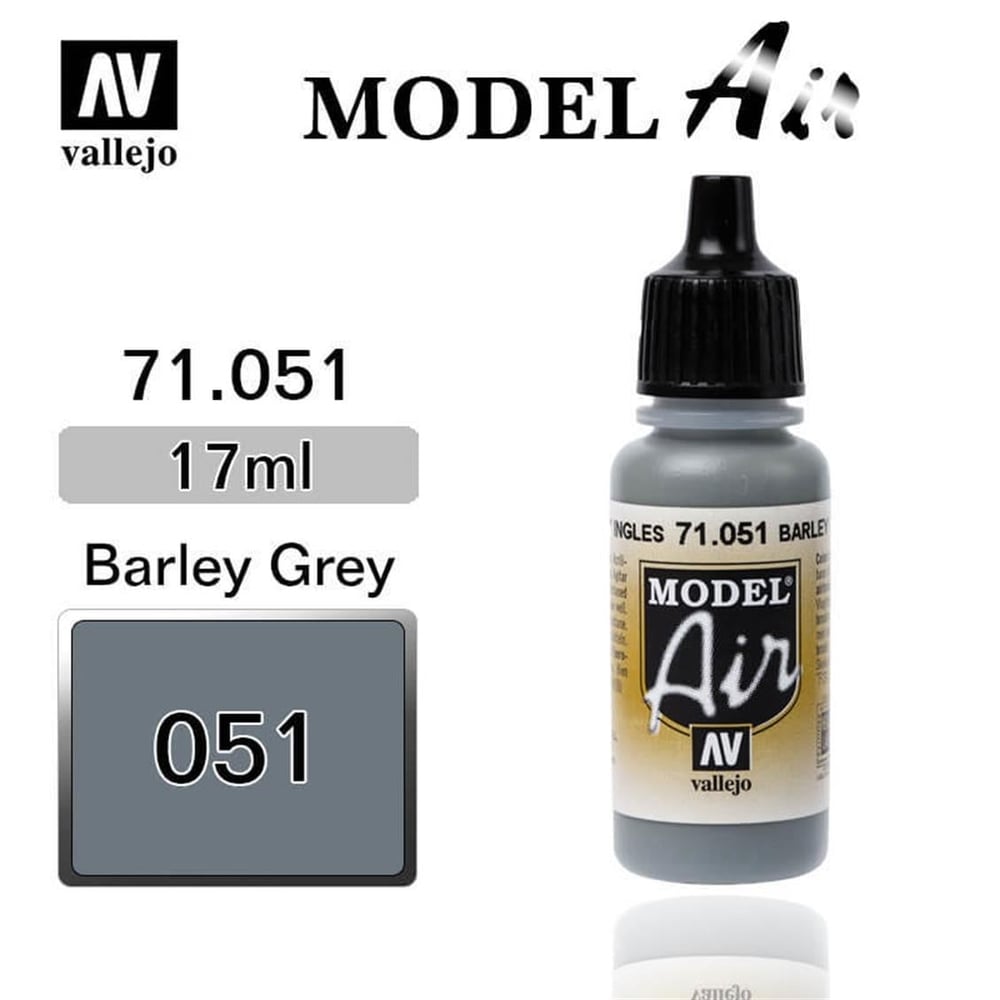 Vallejo 71051 18 ml. Neutral Gray, Model Air Serisi Model Boyası