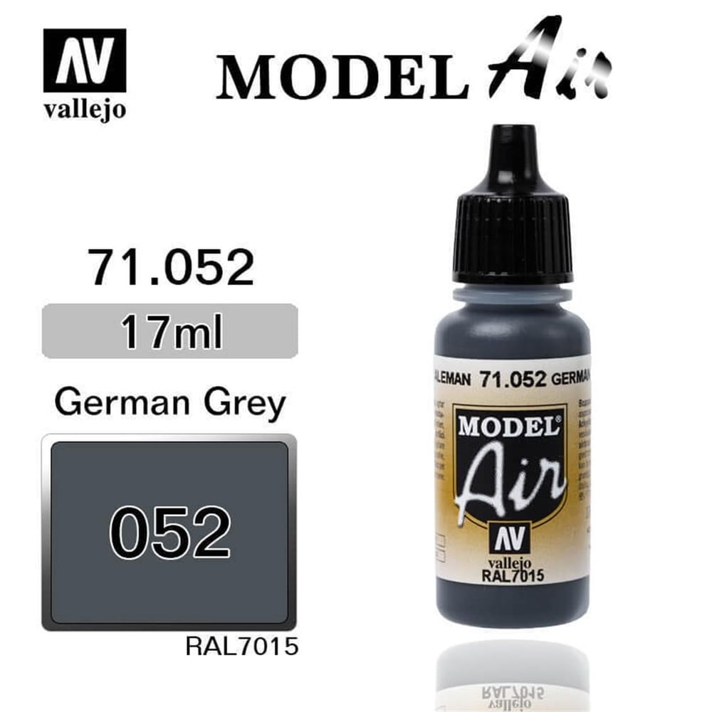 Vallejo 71052 18 ml. Anthracite Grey, Model Air Serisi Model Boyası