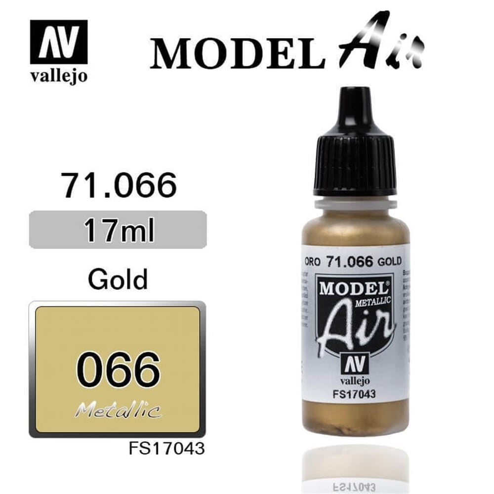 Vallejo 71066 18 ml. Gold, Model Air Serisi Model Boyası