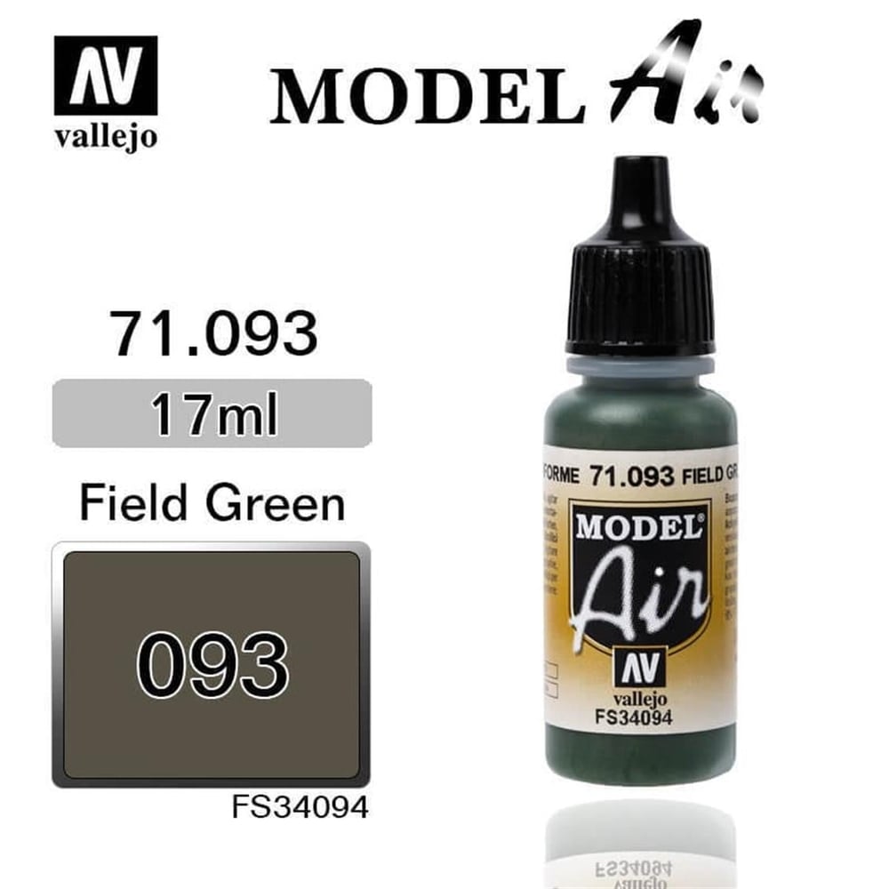 Vallejo 71093 18 ml. NATO Green, Model Air Serisi Model Boyası