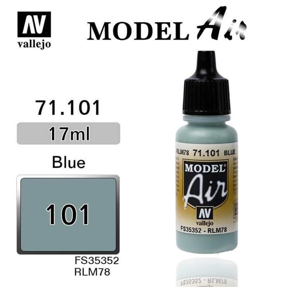Vallejo 71101 18 ml. Light Blue RLM78, Model Air Serisi Model Boyası