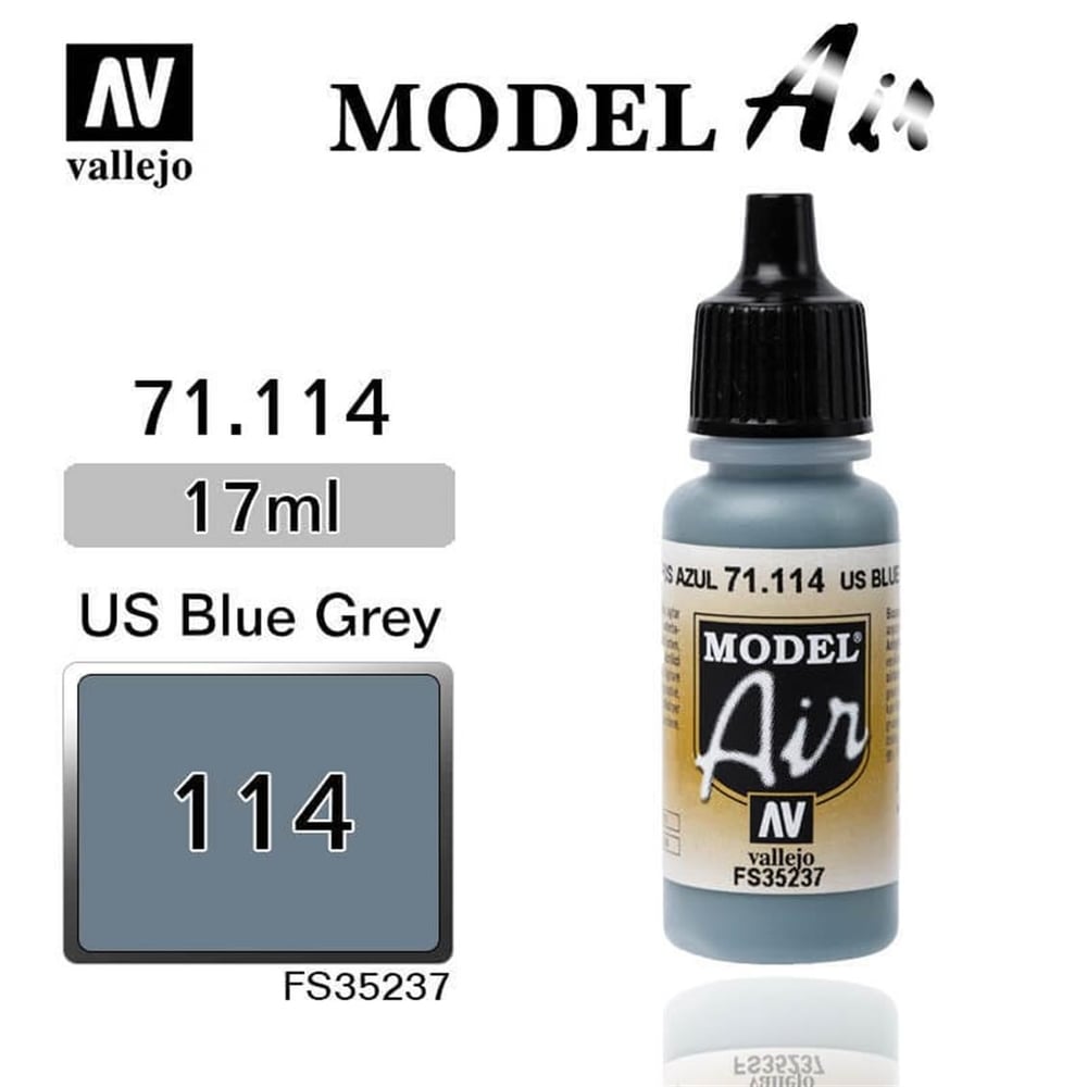 Vallejo 71114 18 ml. Medium Gray, Model Air Serisi Model Boyası