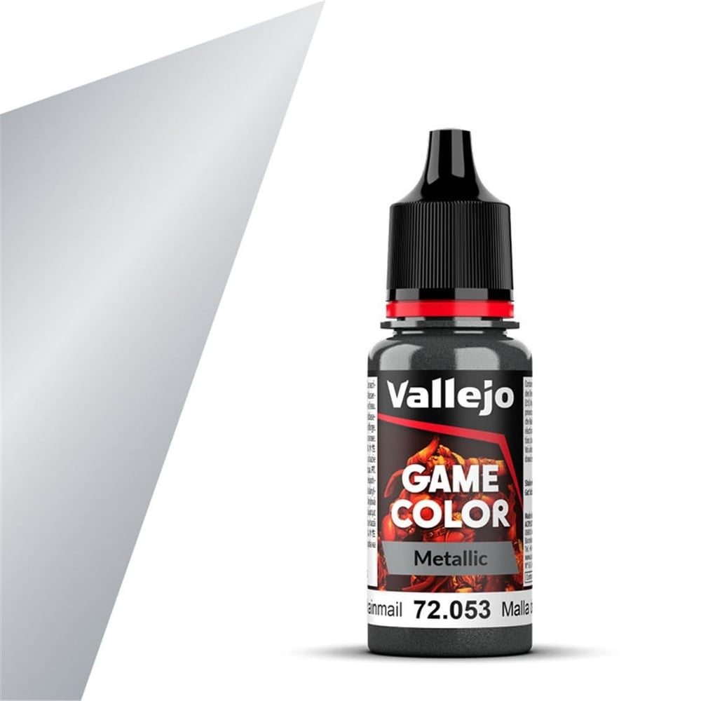 Vallejo 72053 18 ml. Chainmail Silver, Game Color Serisi Model Boyası