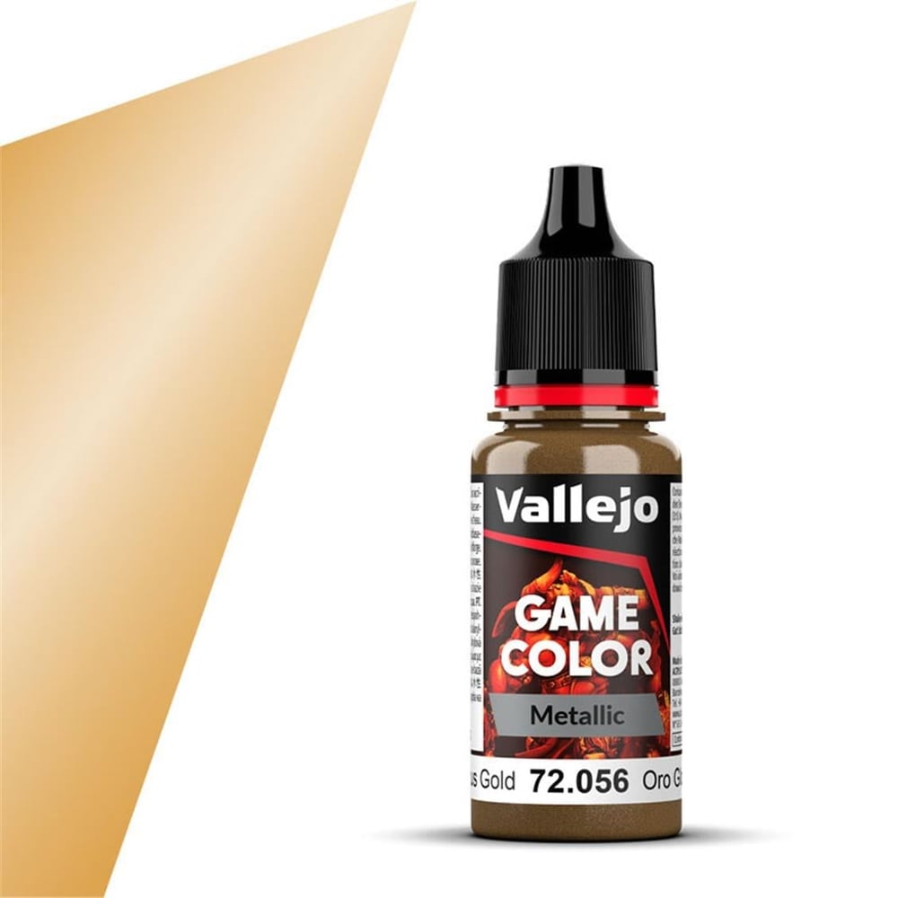 Vallejo 72056 18 ml. Glorious Gold, Game Color Serisi Model Boyası