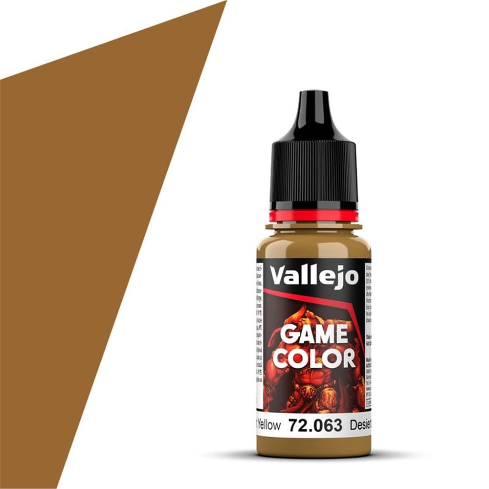 Vallejo 72063 18 ml. Desert Yellow, Game Color Serisi Model Boyası