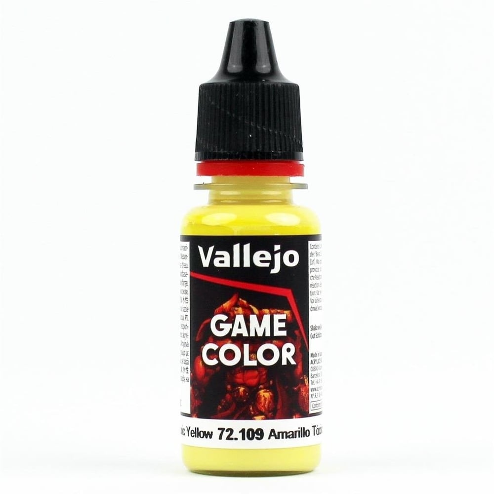 Vallejo 72109 18 ml. Toxic Yellow, Game Color Serisi Model Boyası