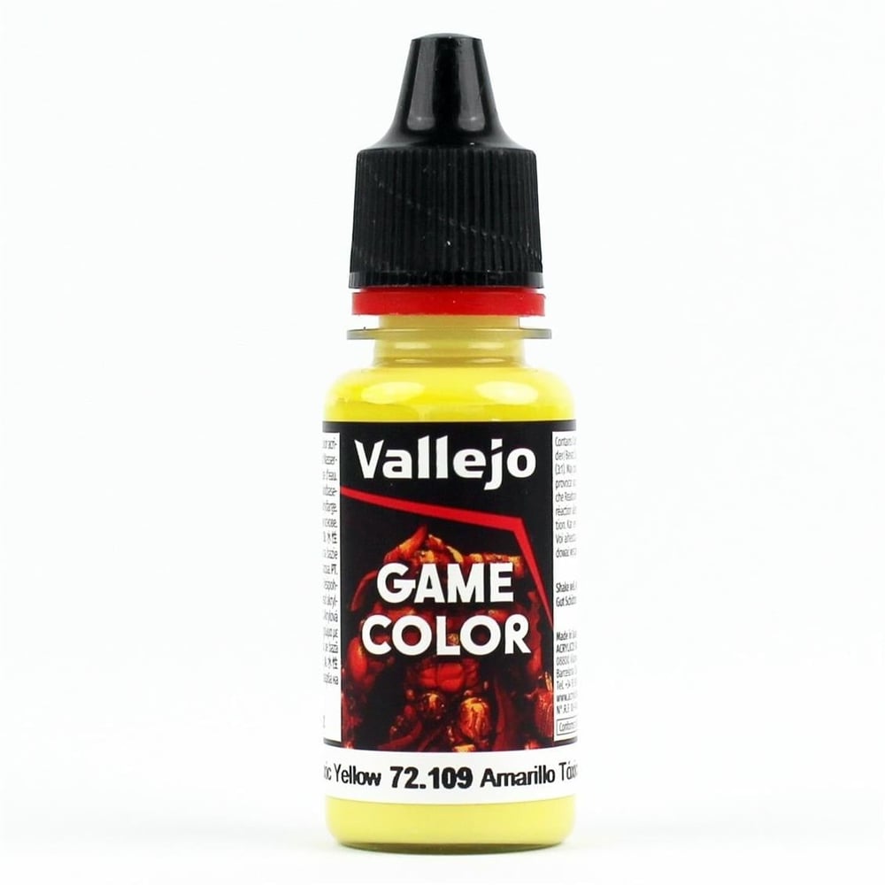 Vallejo 72109 18 ml. Toxic Yellow, Game Color Serisi Model Boyası