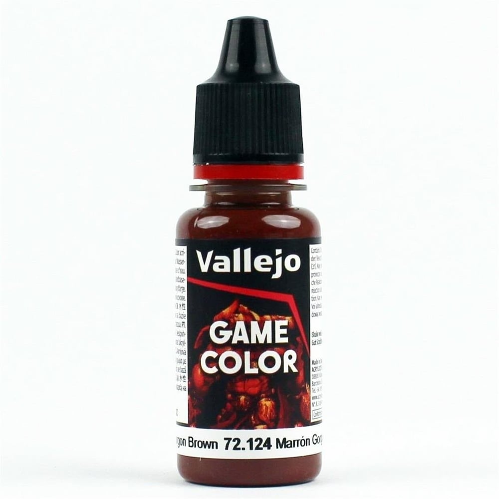 Vallejo 72124 18 ml. Gorgon Brown, Game Color Serisi Model Boyası