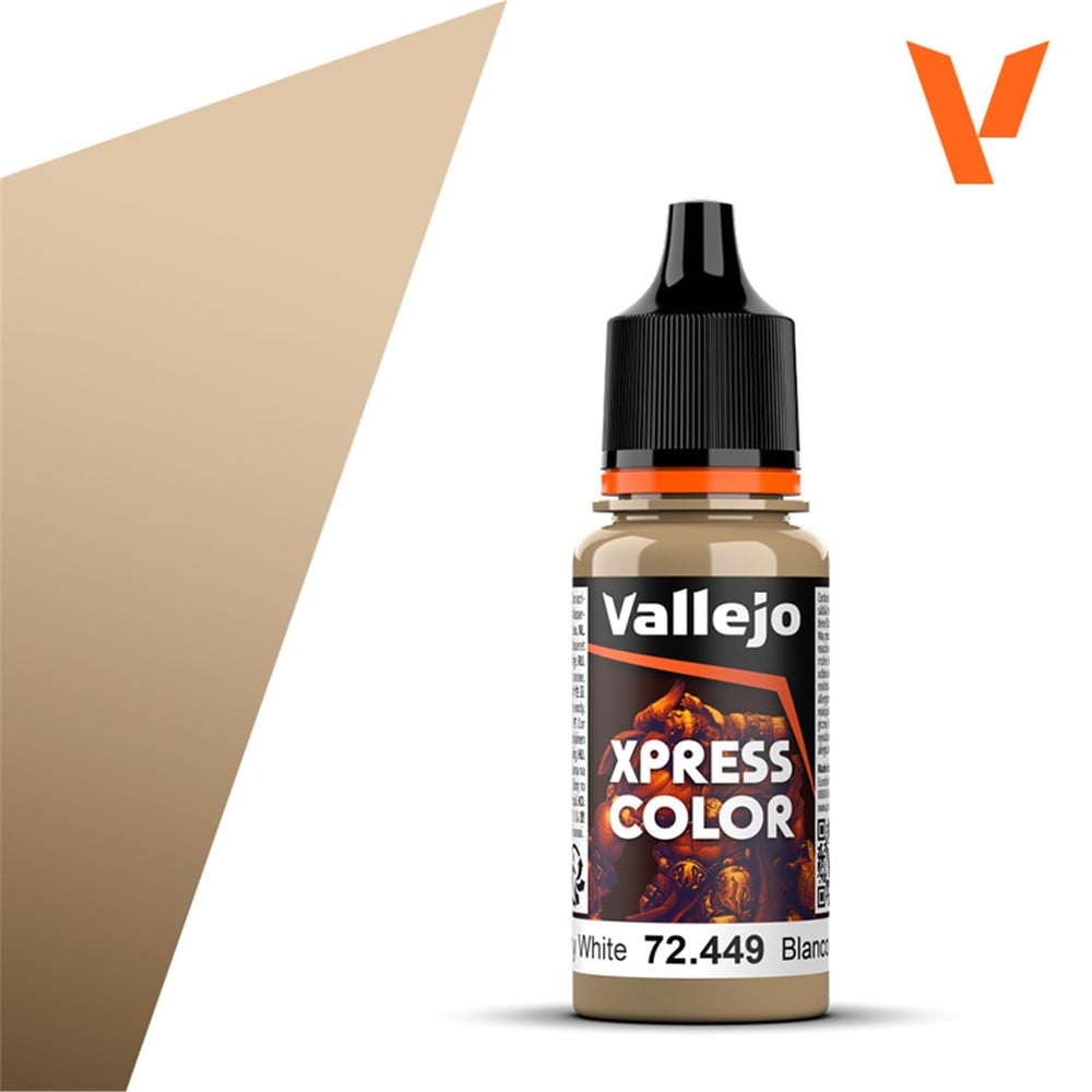 Vallejo 72449 18 ml. Mummy White, Xpress Game Color Serisi Model Boyası