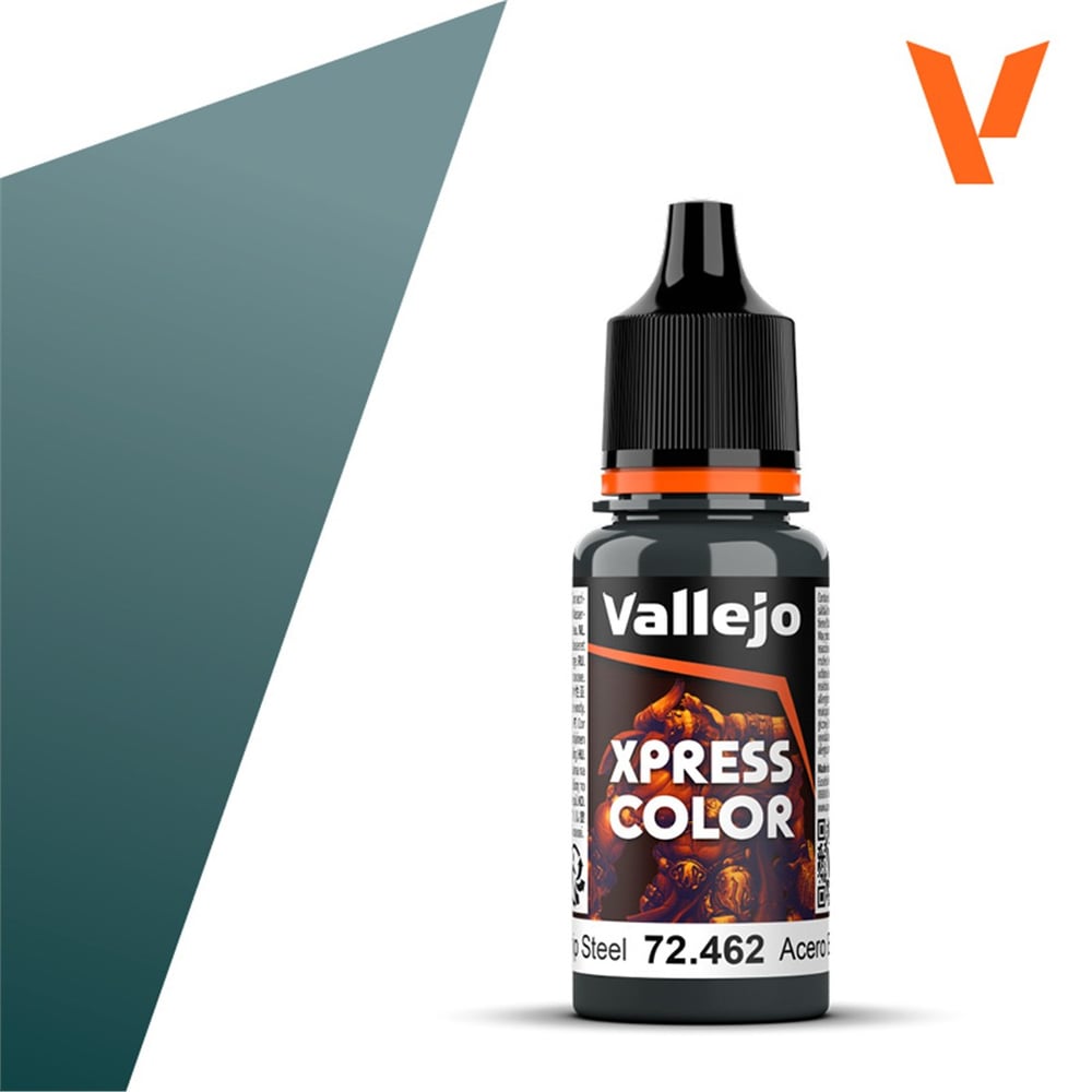 Vallejo 72462 18 ml. Starship Steel, Xpress Game Color Serisi Model Boyası