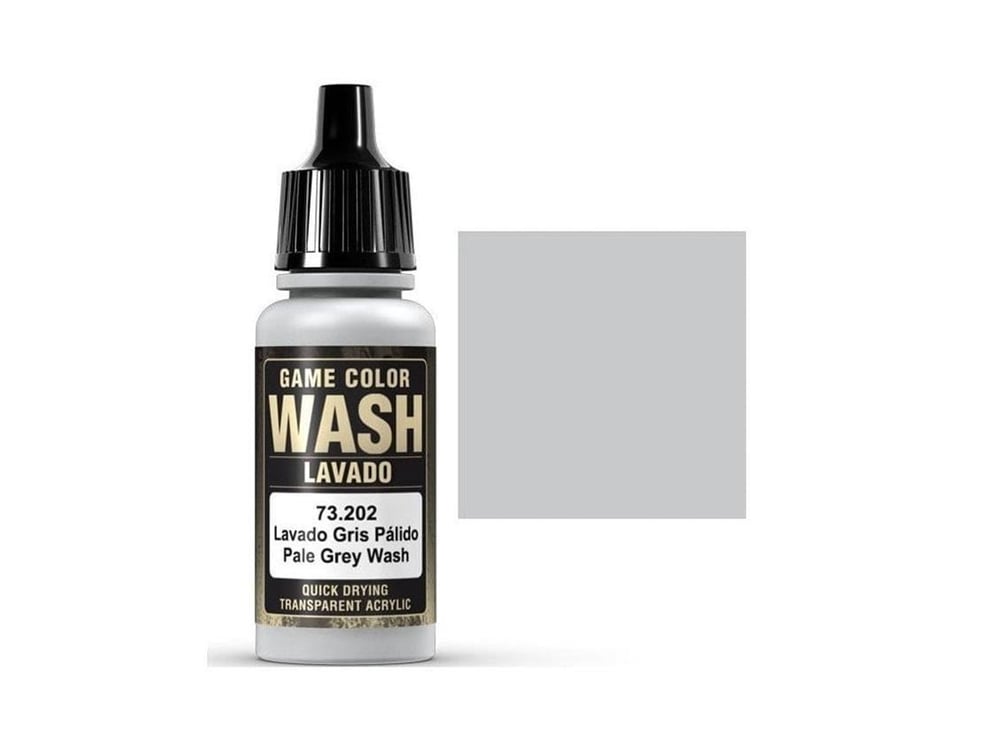 Vallejo 73202 18 ml. Pale Grey Shade Wash, Game Color Serisi Model Boyası