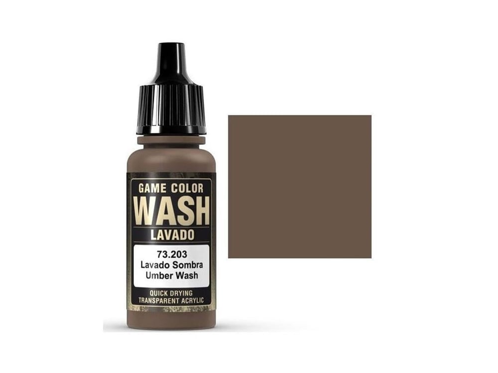Vallejo 73203 18 ml. Umber Wash, Game Color Serisi Model Boyası