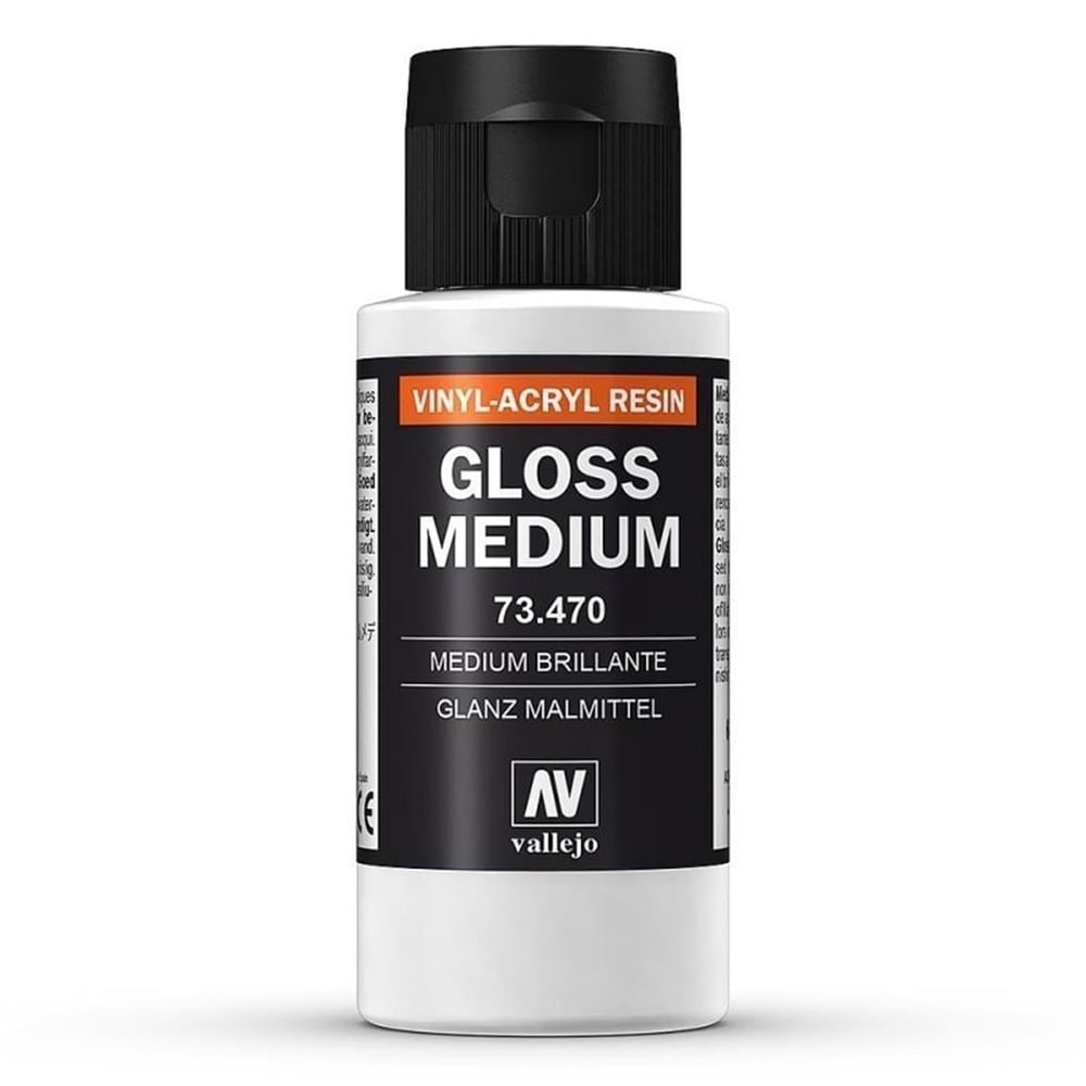 Vallejo 73470 60 ml. Gloss Medium (Parlaklaştırıcı), Model Boyası