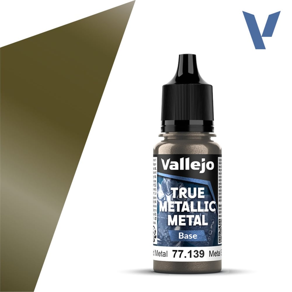 Vallejo 77139 18 ml. Aged Metal, Base, True Metallic Metal (TMM) Serisi Model Boyası