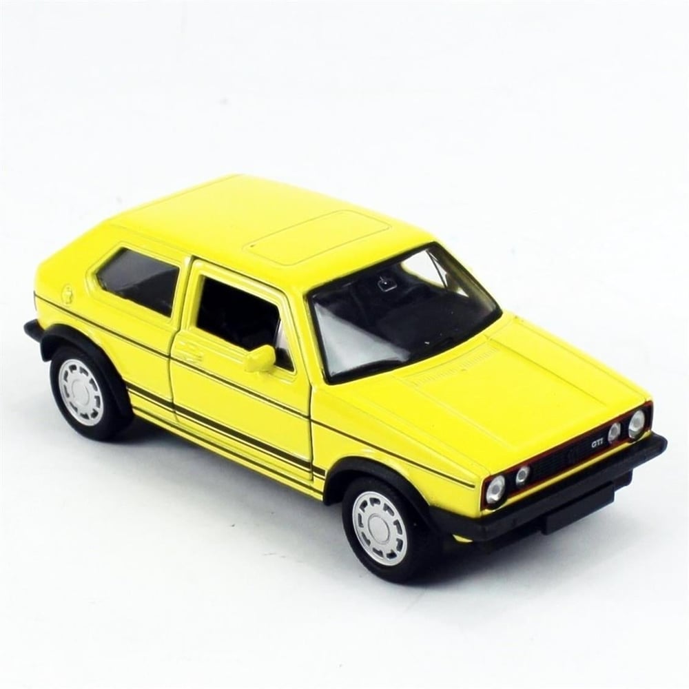Welly 43610 1/34-1/39 Ölçek, Volkswagen Golf I GTI, Sarı, Çek-Bırak Mekanizmalı Oyuncak Metal Araba