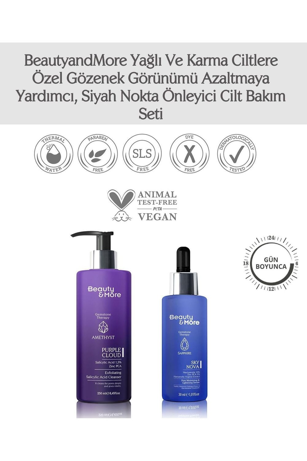 Yağlı Ve Karma Ciltlere Özel , Gözenek Görünümü Azaltan, Siyah Nokta Önleyici Cilt Bak