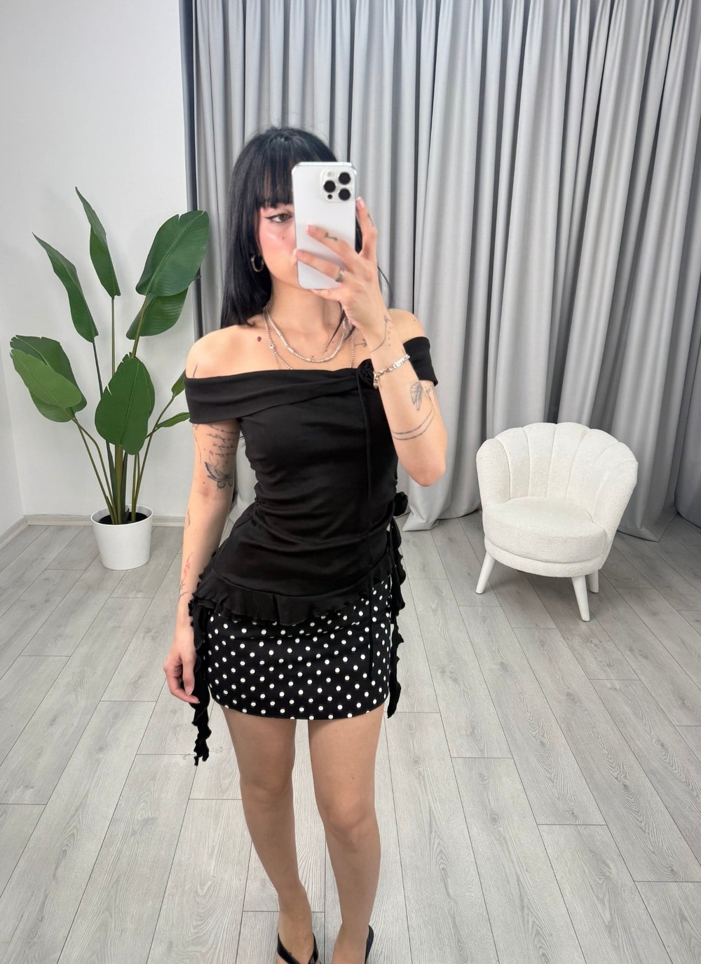 Celine Bluz Siyah