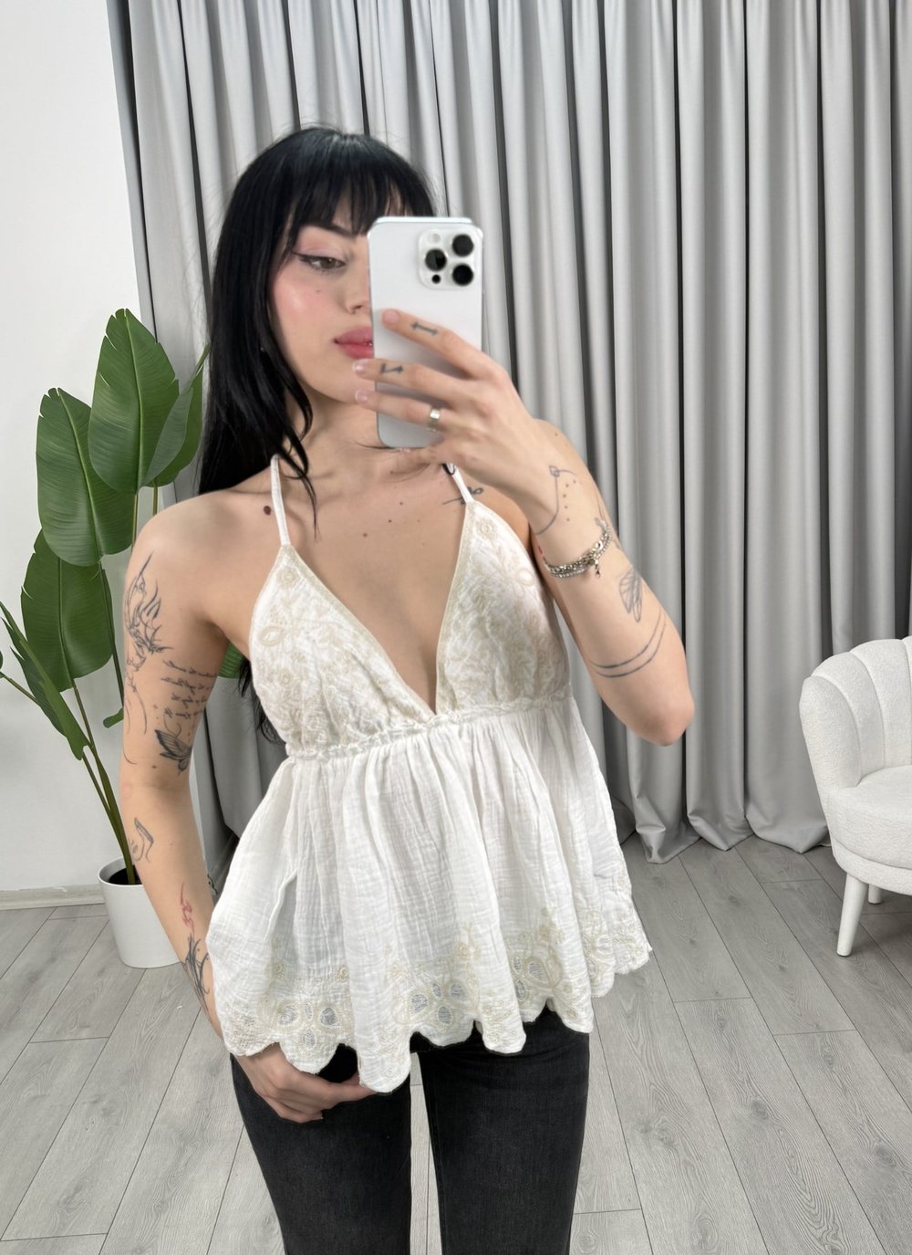 Hanna İthal Bluz Bej