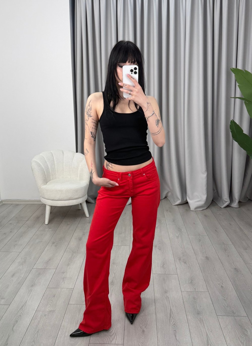 Lola Pantolon Kırmızı