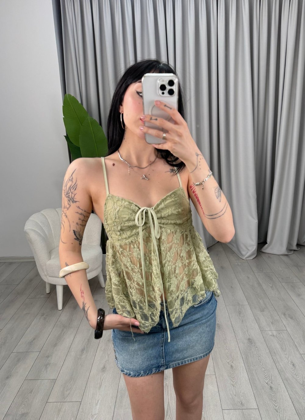 Polina Bluz Yeşil