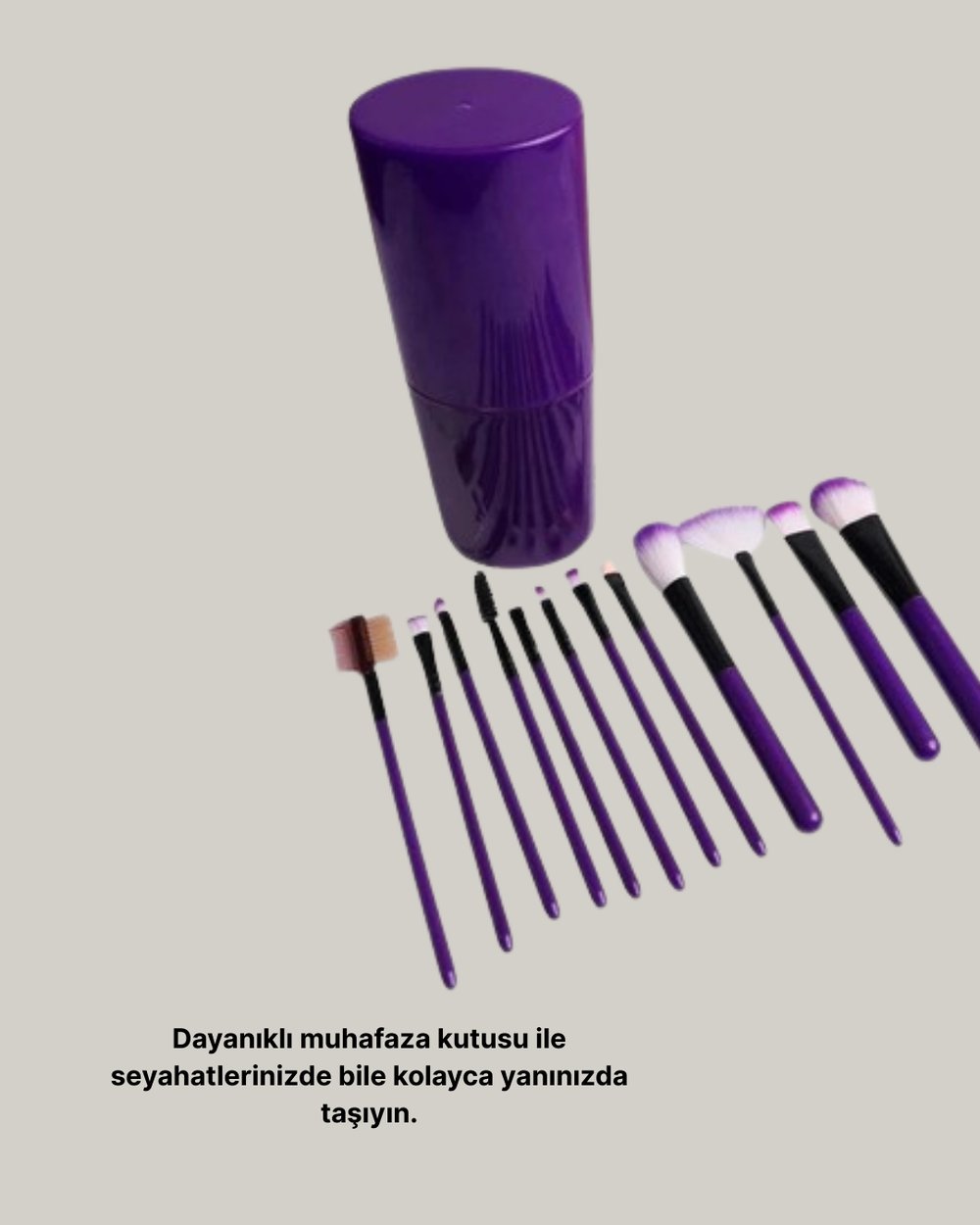 12’li Profesyonel Makyaj Fırça Seti Ultra Yumuşak Sentetik Kıllı