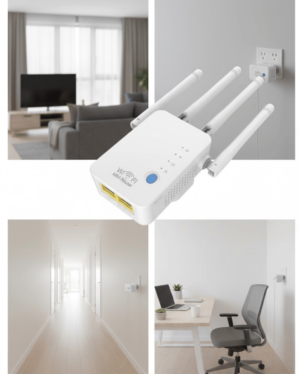 4 ANTENLİ WİFİ GÜÇLENDİRİCİ