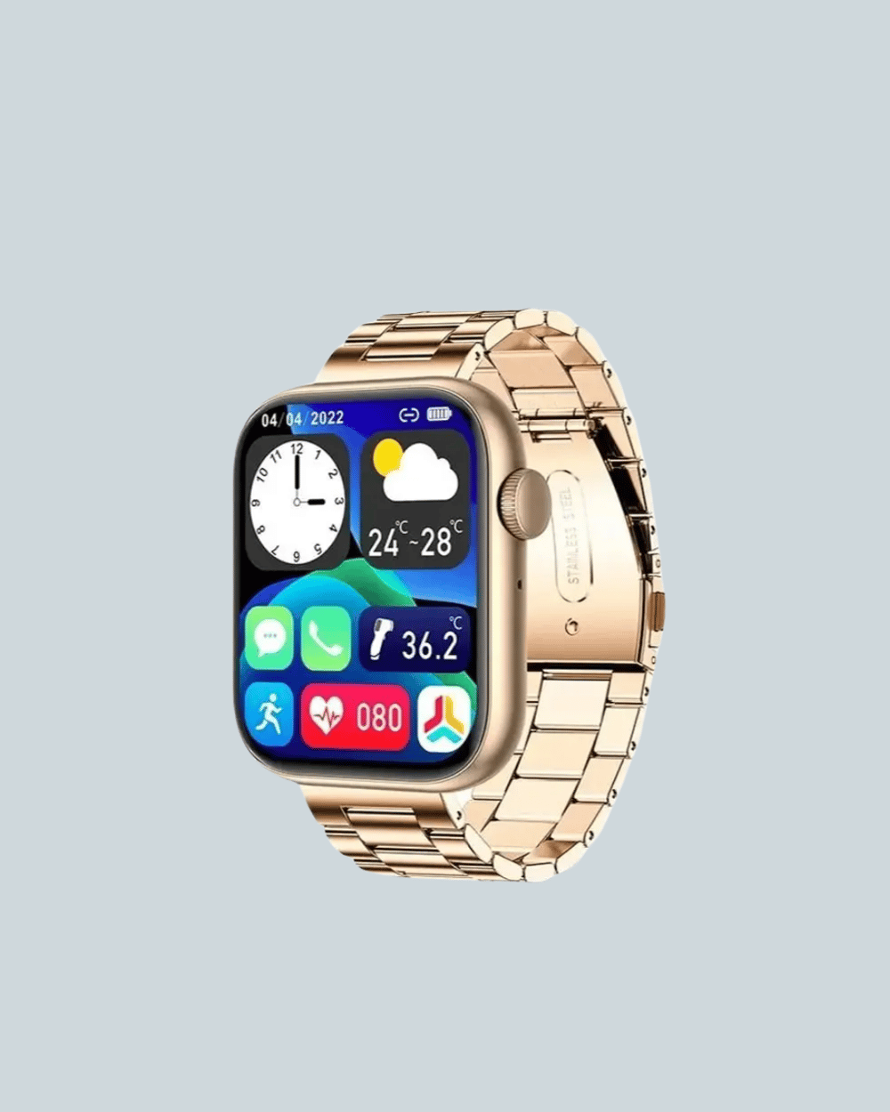 AMOLED Ekranlı Türkçe Menülü Akıllı Saat Bluetooth Görüşmeli
